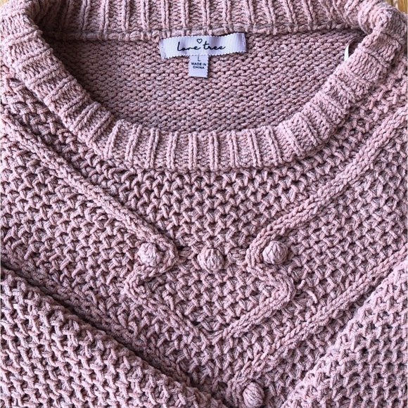 love tree 🌸knitted sweater 🧶 with triangles and polka dots size L - Picture 5 of 6